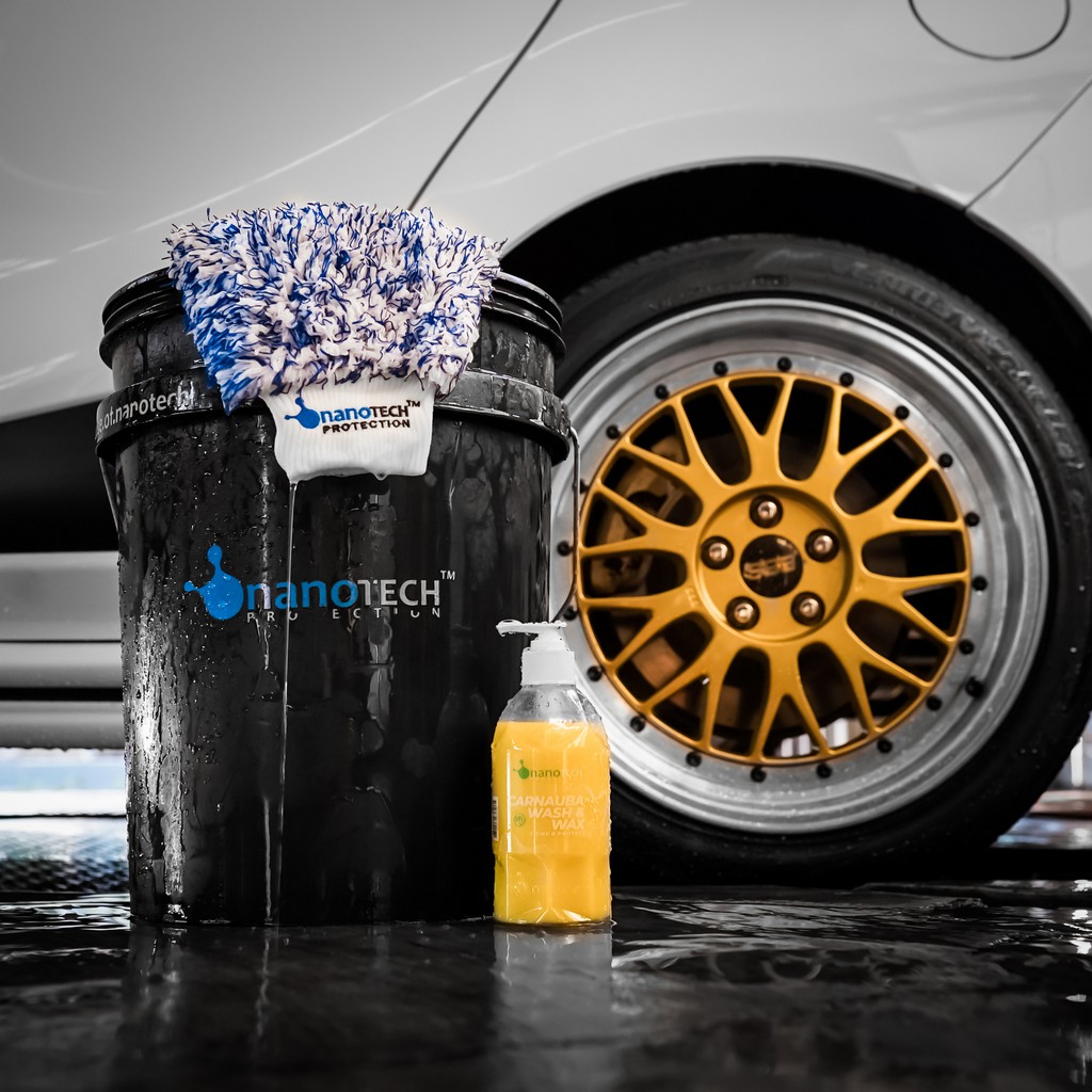 WASH MITT MICROFIBER Gloves - nanoTECH PROTECTION - WashMitt Microfiber Glove - Sarung Tangan Cuci Mobil Wash &amp; Wax - Premium Washmitt - Sponge Cuci Mobil - Busa Cuci Mobil - Car Wash - Auto Detailing - Car Wash Shampoo