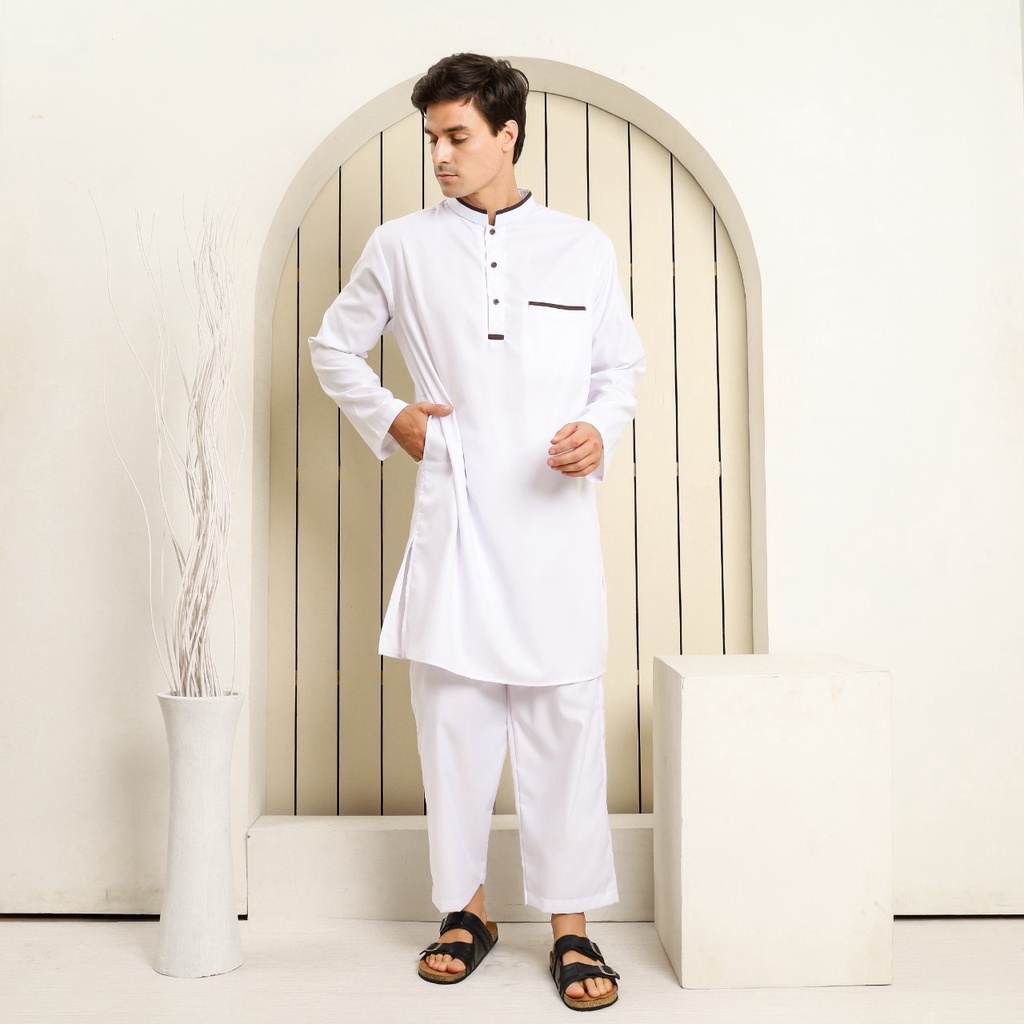 Gamis Pria Setelan / Kurtah Pakistan / Koko AL BAARI (SD-091)