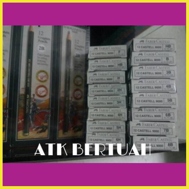 

PENSIL KAYU FABER CASTELL 6H 5H 4H 3H 2H H HB F B 2B 3B 4B 5B 6B 7B 8B