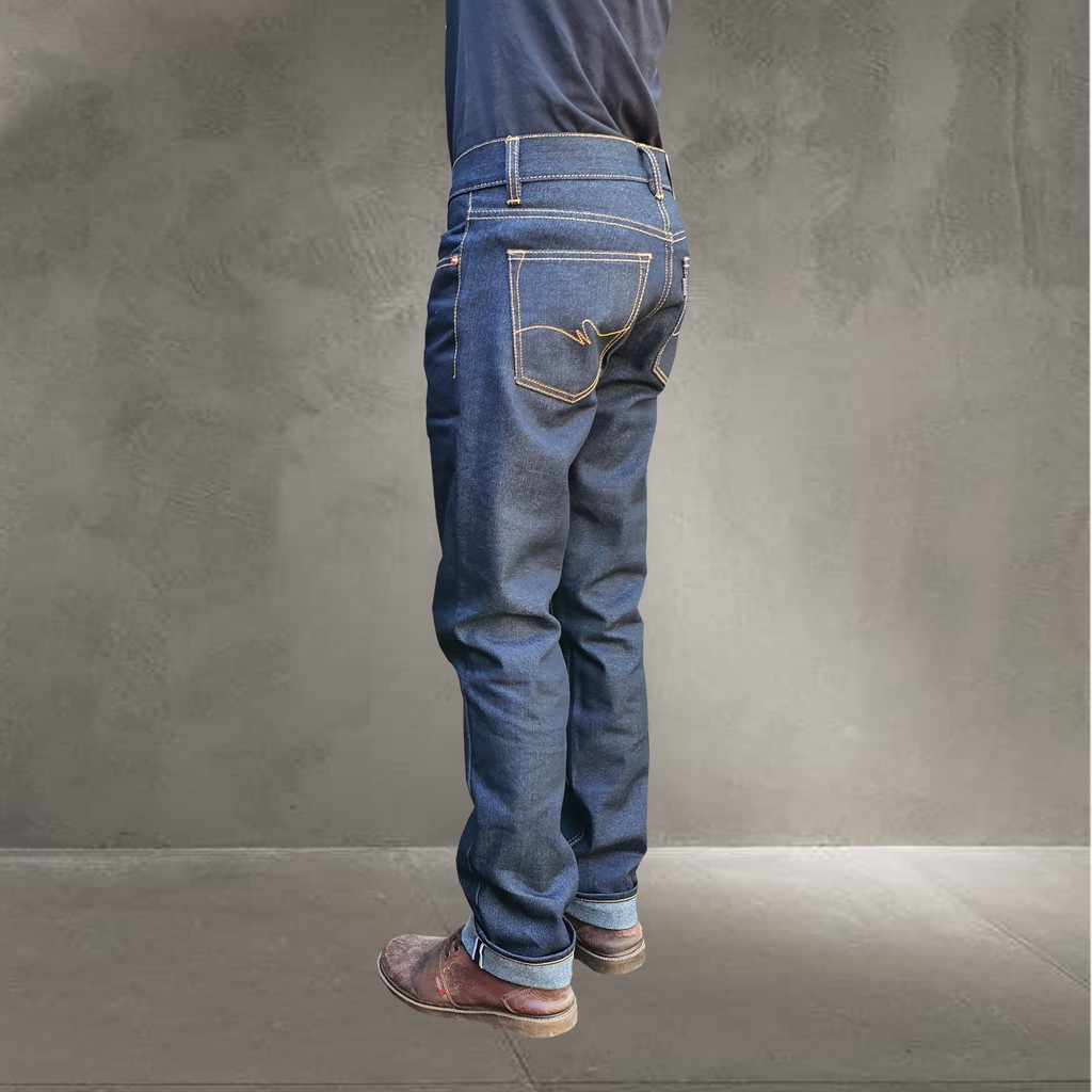 Celana Panjang Selvedge Denim Pria Straight Original Leviya - Leeza Jeans