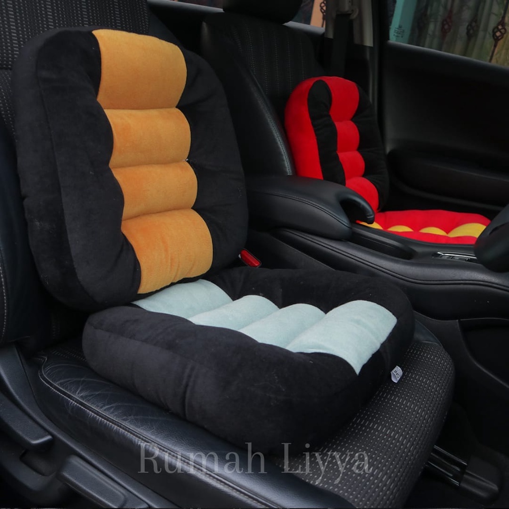 rumahliyya bantal alas duduk mobil sofa kursi kayu lantai lesehan tebal empuk premium   black