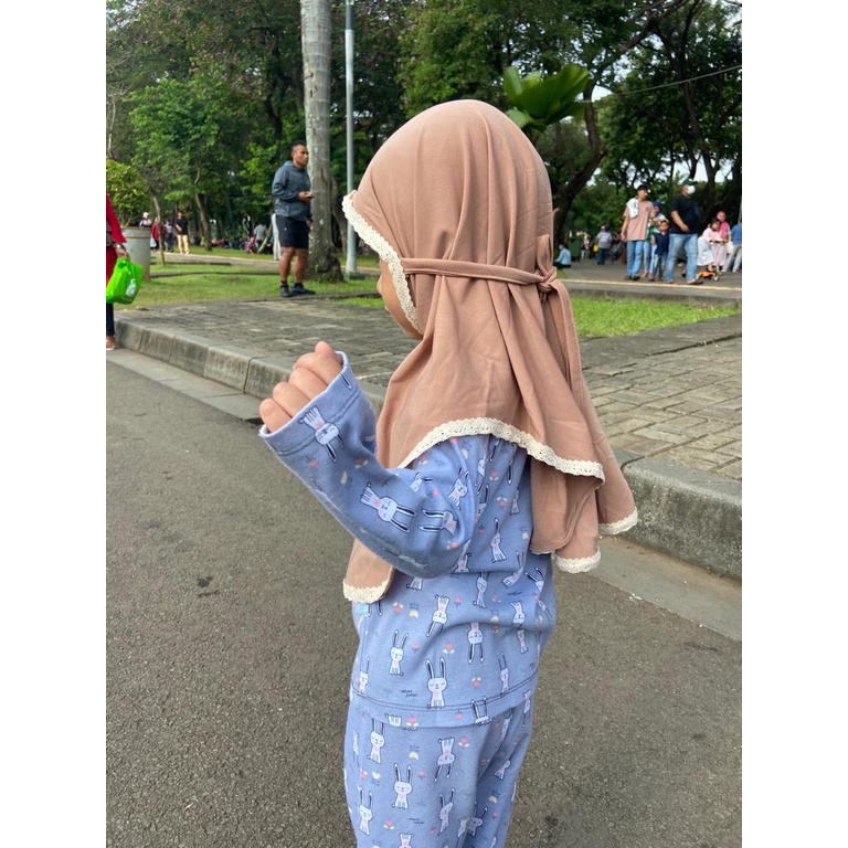 jilbab bergo renda anak good jersey