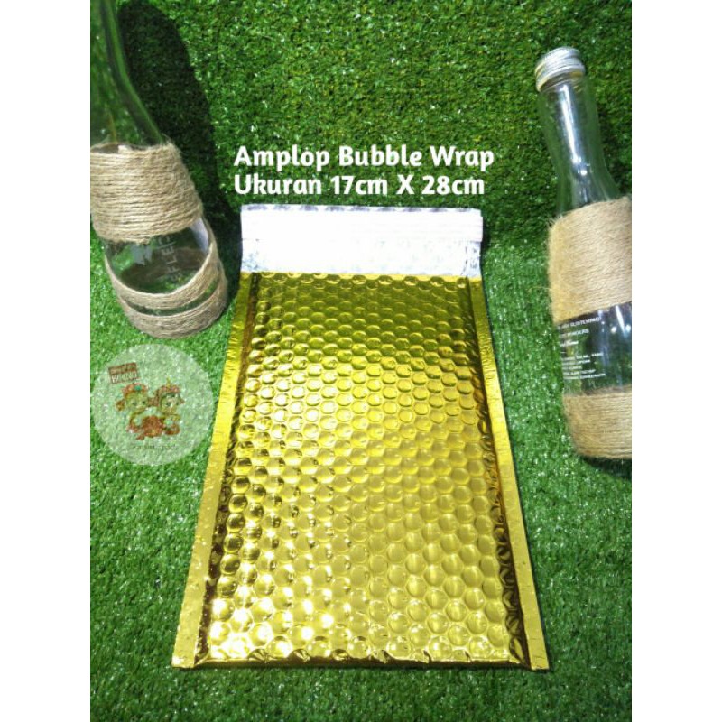 

KAISHAR - AMPLOP BUBBLE WARNA GOLD / BUBBLE ENVELOPE GOLD FOIL UKURAN 17cm x 28cm