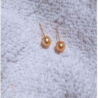 Giwang tusuk giwang pentol giwang persit mutiara air laut asli lombok berat ringan termurah cantik