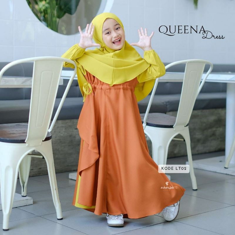 Queena Dress kids by SUKAHIJAB