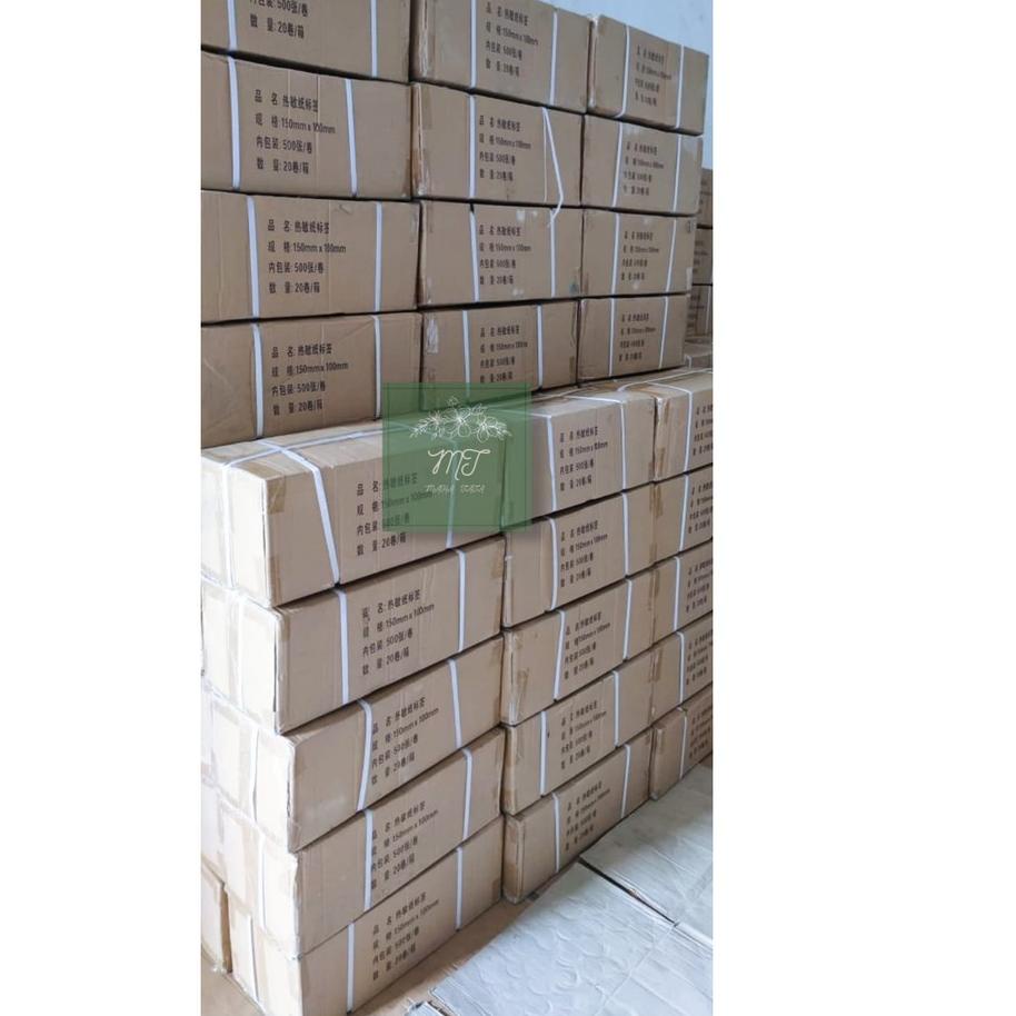

New - Kertas Laber Thermal Sticker/ Lipat Receipt A6 100x150cm isi 500 시