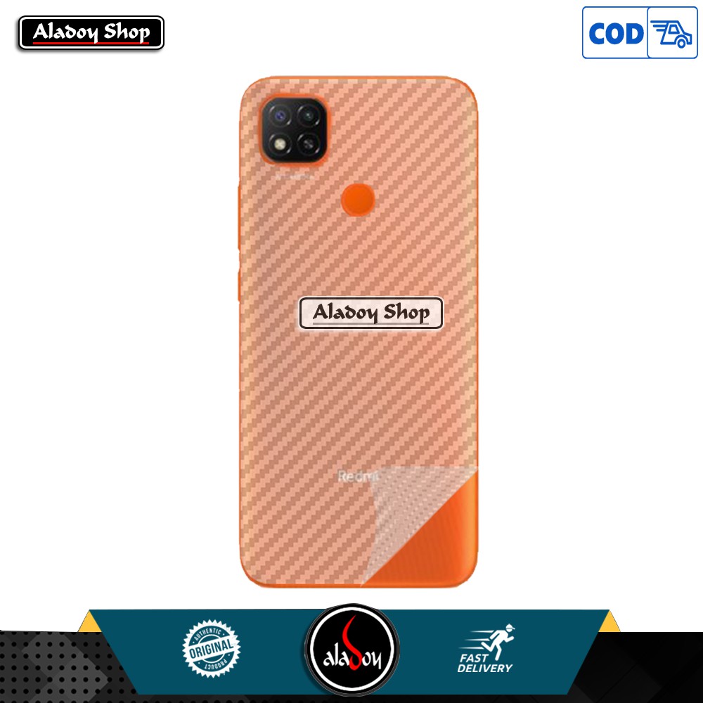 Case Xiaomi Redmi 9C Airbag Shockproof Transparent Casing + Skin carbon