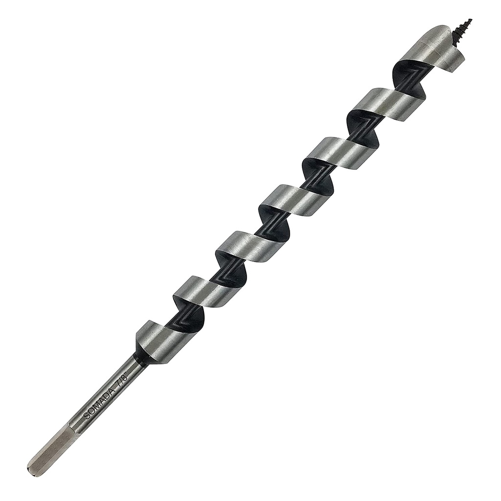 8-Inch x Auger Bor Bit untuk Kayu, Hex Shank 3/8-Inch, Kapal Auger Bor Panjang Bit untuk Kayu Lembut dan Keras, Plastik, Drywall dan Komposit...