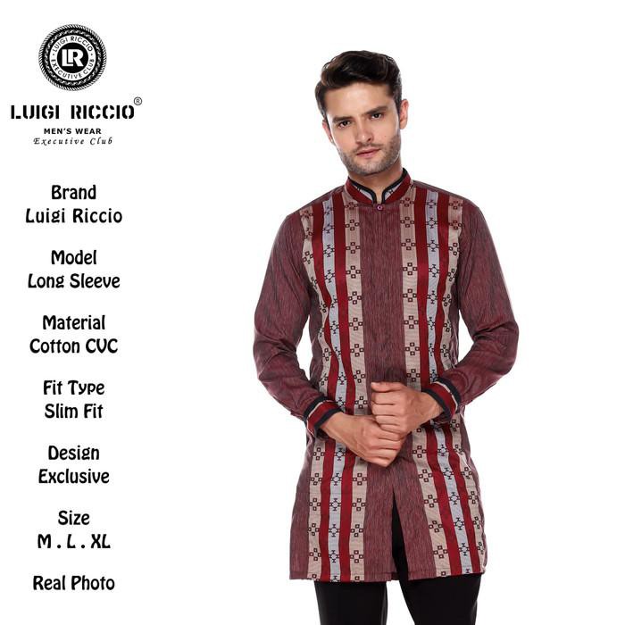 [star][ori] -  Baju Koko Pakistan| Luigi Riccio| Warna Merah Bata - M Murah
