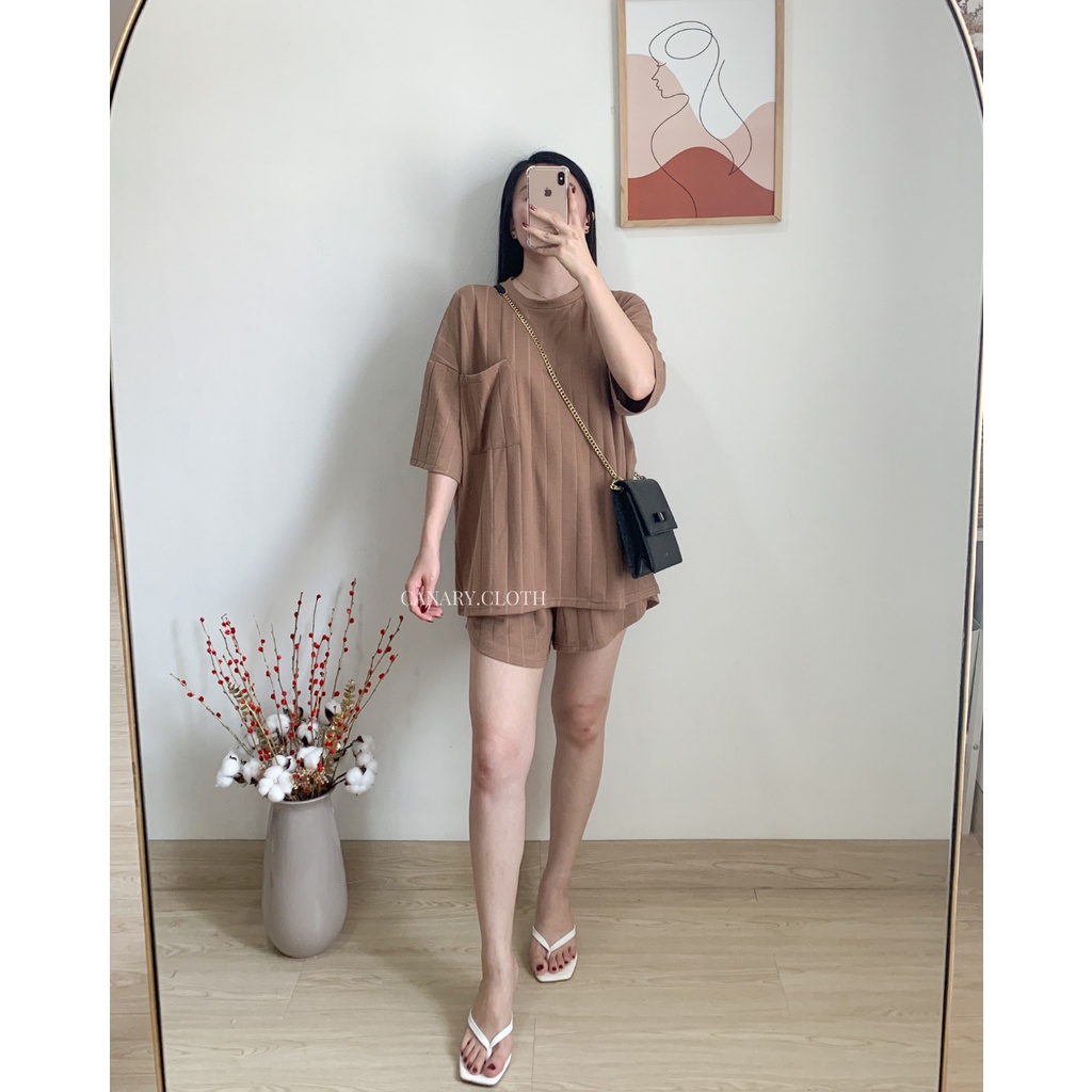 Lara Set Comfy Set-Brown