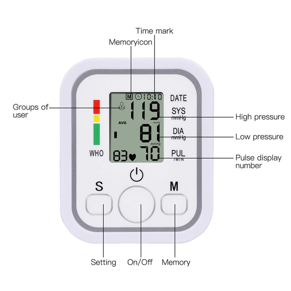 Pengukur Tekanan Darah Tensimeter Digital Otomatis - B869