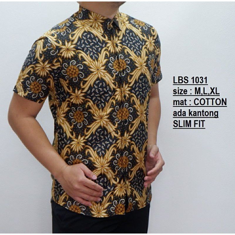 BAJU BATIK PRIA KEMEJA BATIK SOLO BATIK LENGAN PENDEK