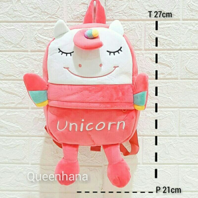 BAGPACK BONEKA / TAS RANSEL BONEKA UNICORN /TAS RANSEL ANAK