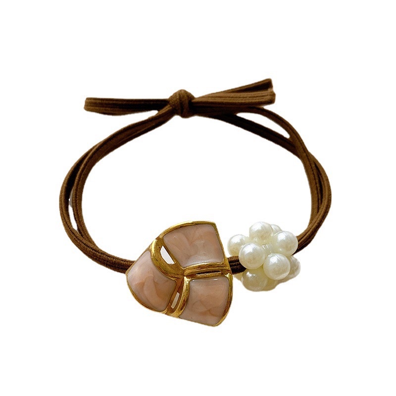 DELUNASHOP_ACC IKAT RAMBUT MUTIARA IMPORT/ KARET RAMBUT GAYA KOREA