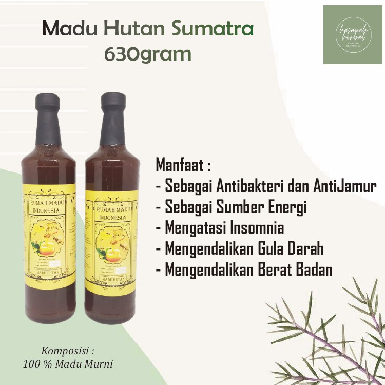 

Madu Hutan Sumatera isi 630gram
