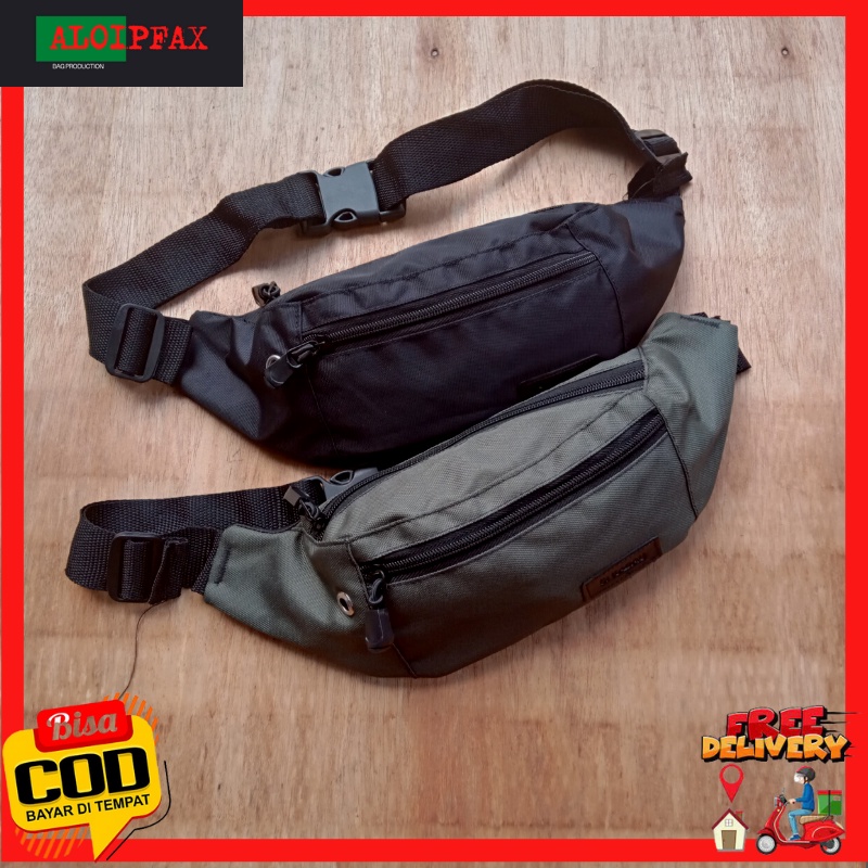 Tas Selempang Pria Tas Pinggang Pria Waistbag Pria Premium Lokal Aloipfax Bali ASP024