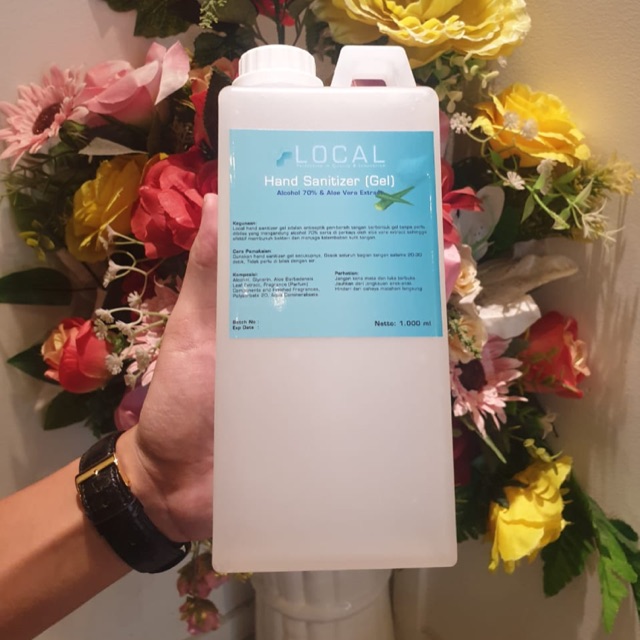 Hand sanitizer GEL/ antis /aseptic gel/ 1000ml 1 liter sudah ada Bpom. READY SIAP kirim