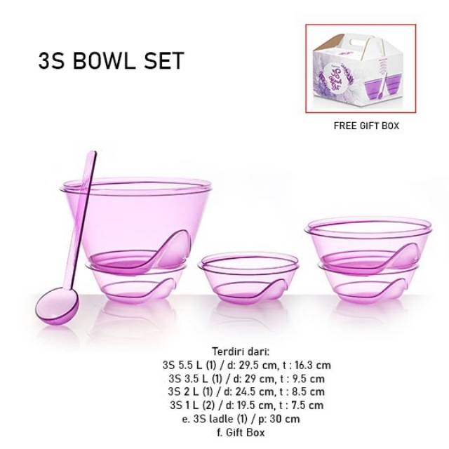 3S Bowl Set Original