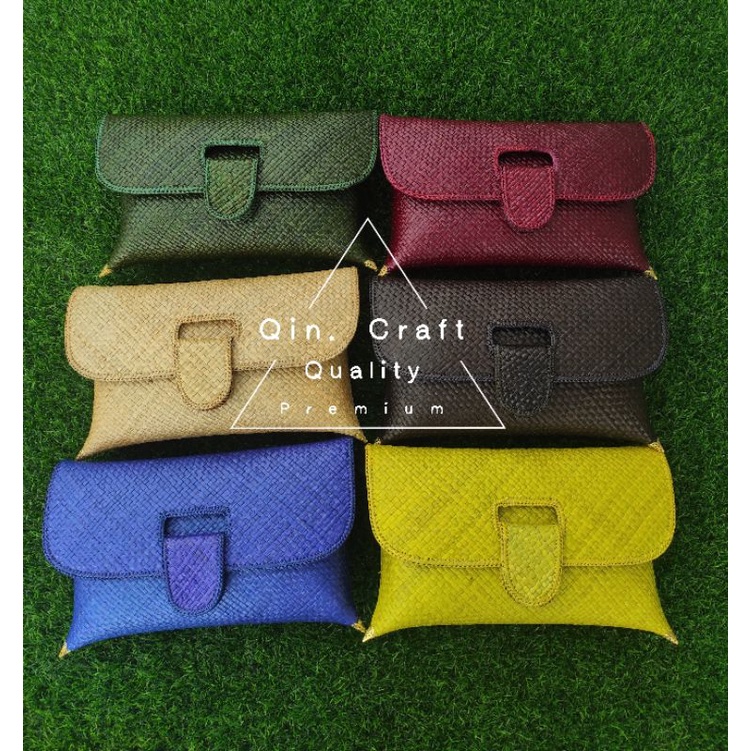 CLUTCH FULL PANDAN LIDAH dompet anyaman clutch pesta clutch etnik