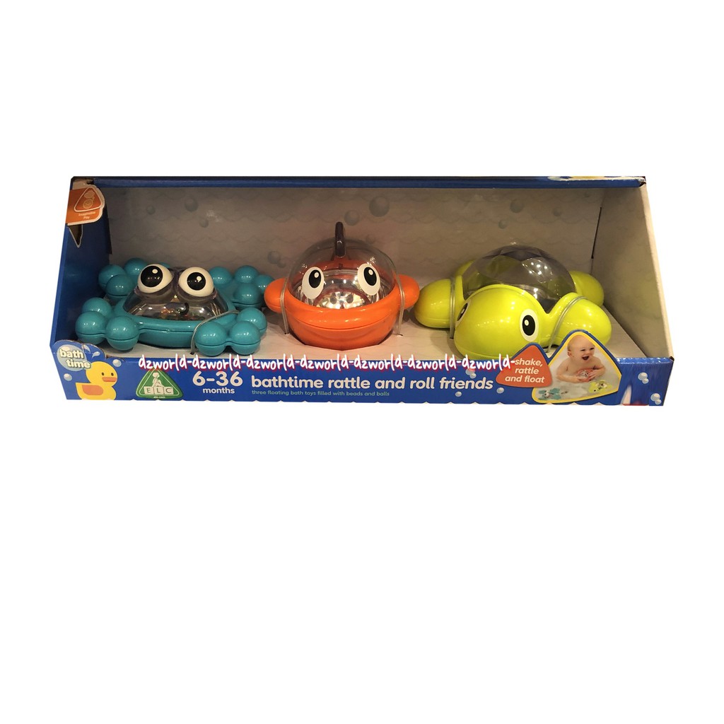 ELC Bathtime Rattle and Roll Friends Mainan Balap Kepiting 3pcs