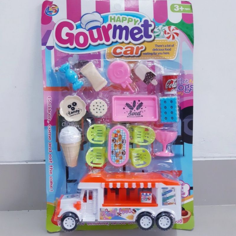 Mainan Food Truck Happy Gourmet - Set Mobil Ice Cream Anak Edukatif