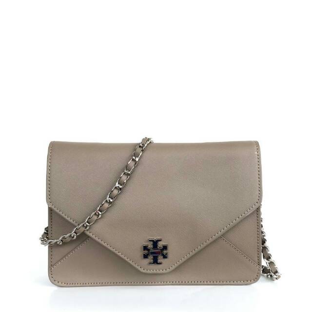 Tory Burch Kira Eel leather chain clutch crossbody handbag tas selempang slingbag hitam ORI ORIGINAL