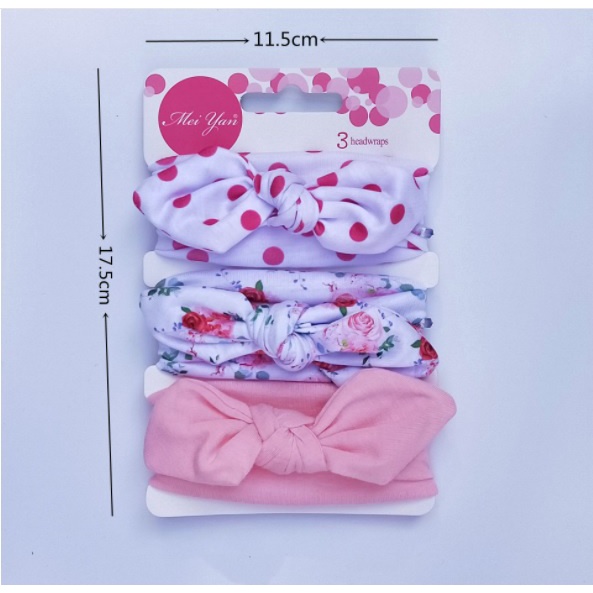 [1KG 24PCS] Babyland Set Bandana Bayi Dengan Model Ikatan Pita Kelinci