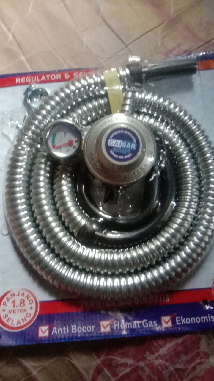 Paket Caisar Smart Regulator ( Meter ) + Selang Aluminium Sni