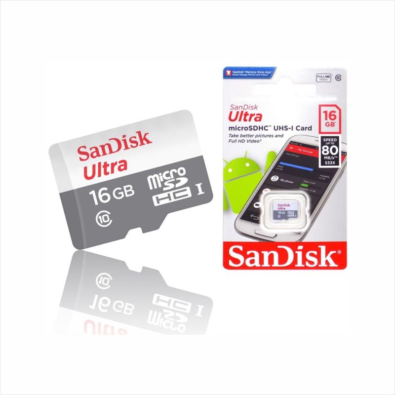 MICRO SD SANDISK CLASS 10 16GB