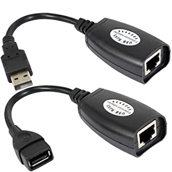 USB Kabel Extender JSB-RJ45 LAN Cat 5/6 Up To 45Meter