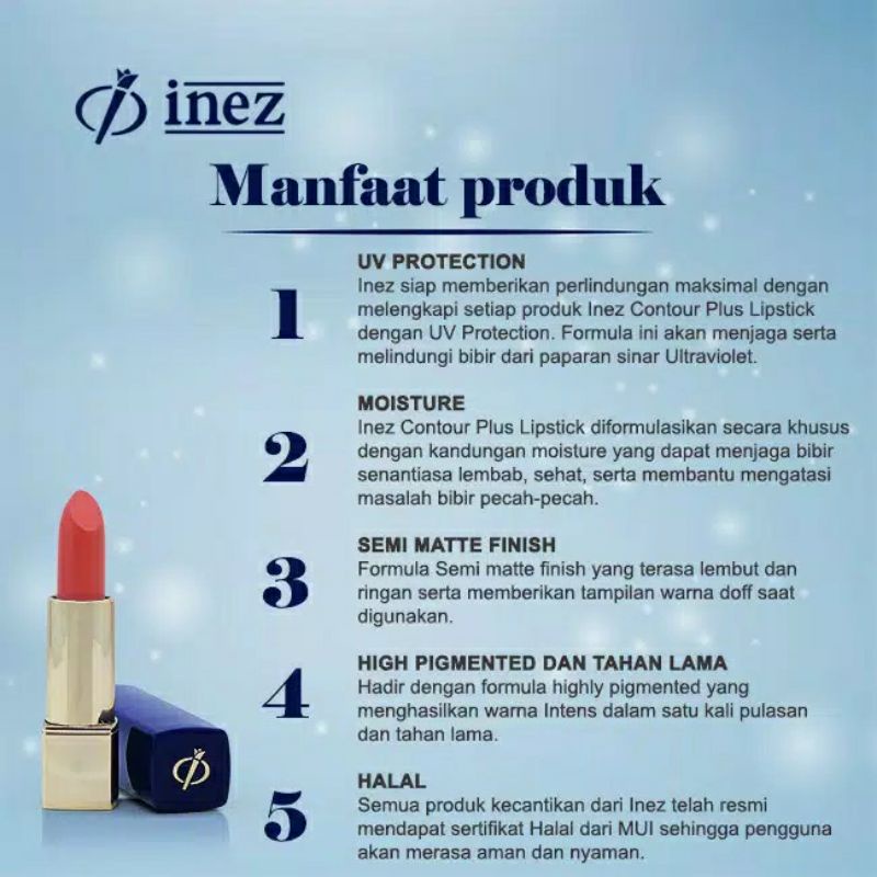 INEZ (PART-2) Colour Contour Plus Lipstick