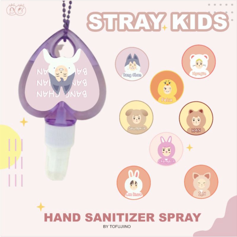 Hand Sanitizer gantung love Stray Kids SKZOO