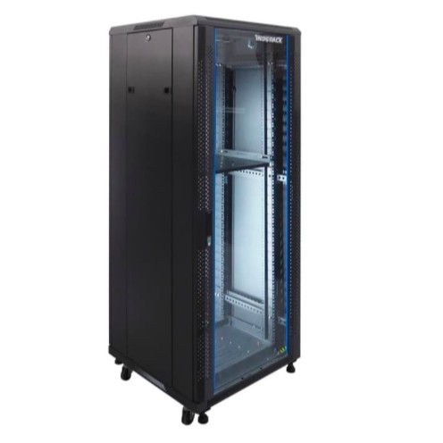 IR6032G - 32U Close Rack Depth 600mm Glass Door 19&quot; - INDORACK