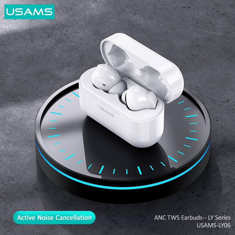 USAMS True Wireless Bluetooth ANC Earphone Earbuds TWS LY06