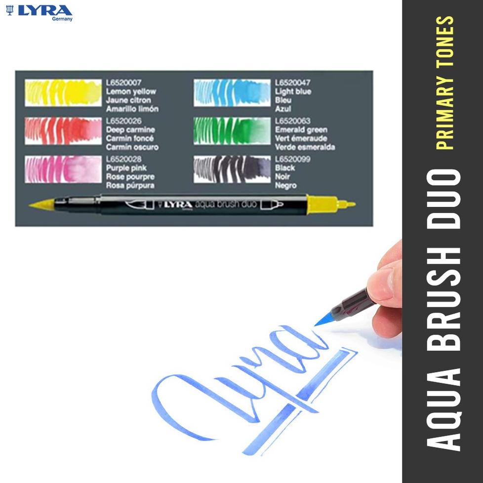 

[PRODUK IMJ7L] [BMS Surabaya] LYRA Brush Pen / Aqua Brush Duo Set 6 H70
