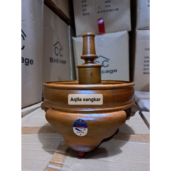 Tebok Pleci Kayu Natural polos