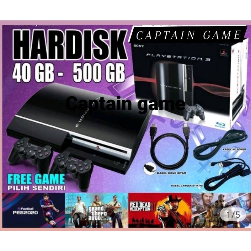 Ps3 PS 3 SONY PLAYSTATION 3 FAT HDD 40GB - 500 GB FULL GAME