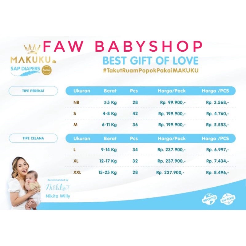 PRODUK TERBARU MAKUKU SAP DIAPERS PRO CARE ANTI RUAM SANGAT HALUS ANTI GUMPAL ANTI BOCOR with BUBBLE BELT / POPOK VIRAL / POPOK SULTAN