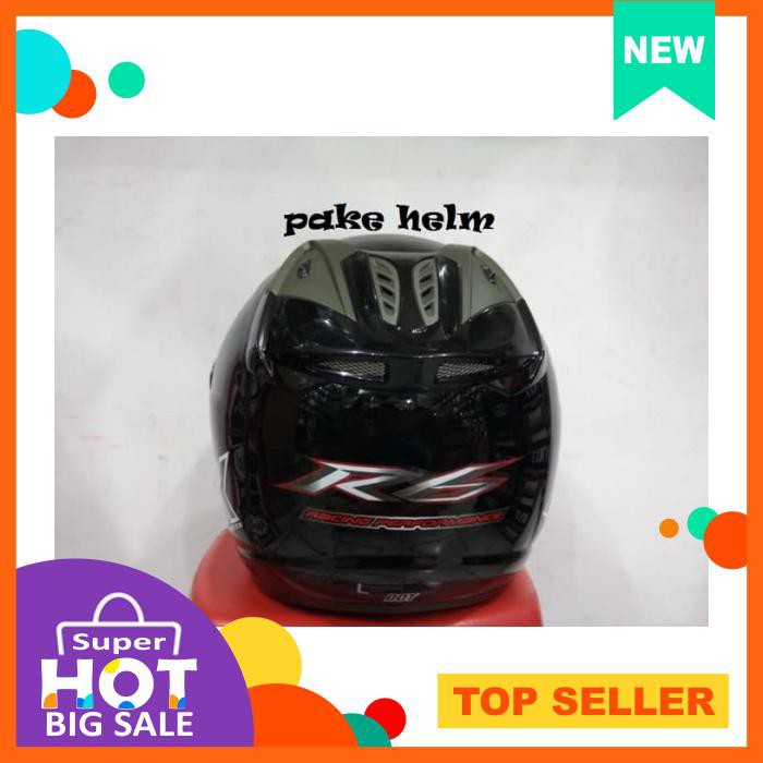 Helm Nhk R6 Solid Hitam Glossy R 6
