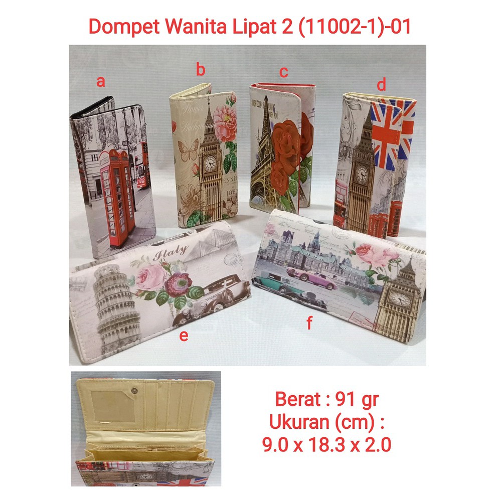 Dompet Wanita Dewasa  &amp; Anak2 Lipat 2 (11002-1) 01