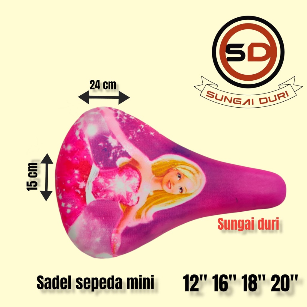 sadel sepeda mini anak cewek karakter ms-848