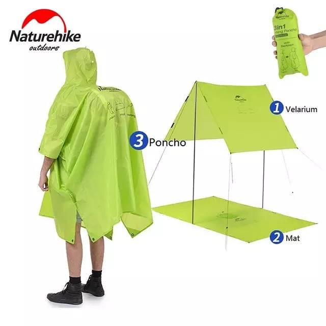 Jas Hujan Ponco 3in1 210T Multifungsi Naturehike NH17D002-M