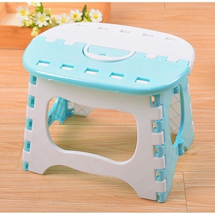 IKILOSHOP Foldable Chair Polos Kursi Plastik Lipat Mini Anak Serbaguna Bagikan Bangku Portable Murah