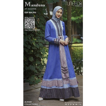 Almari Tuneeca AT-0222005 Arcadia Diskon Sale Promo Gamis Long Dress