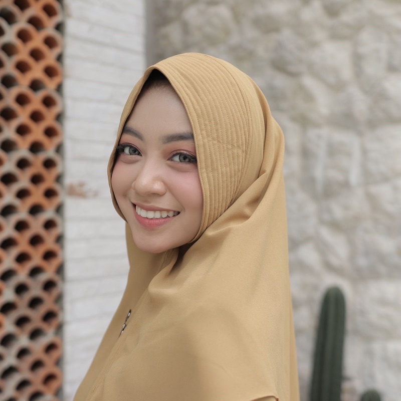 Koyu Hijab Instan Khimar Armani Premium Aurum