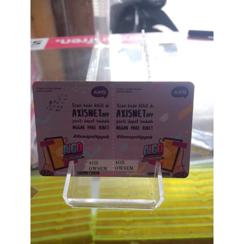 voucher Kouta axis 4gb (1+1) OWSEM