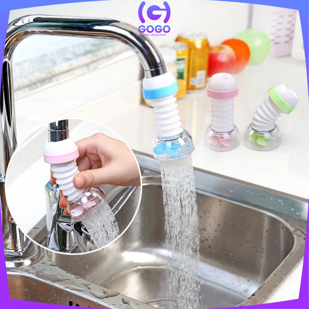 GOGO-C144 Sambungan Kran Air Fleksibel Saringan Air Keran Water Filter Faucet Anti Splash Shower