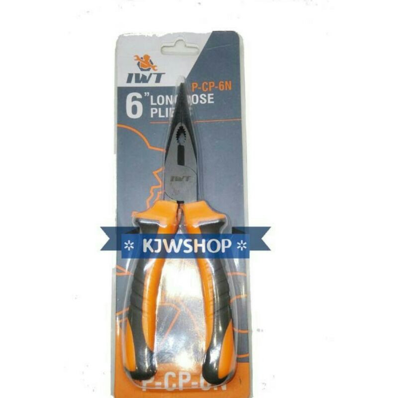 Tang Lancip 6" IWT Tang Cucut 6 Inch IWT Long Nose Pliers Tang Jepit 6Inch IWT Tang Jepit 6" IWT