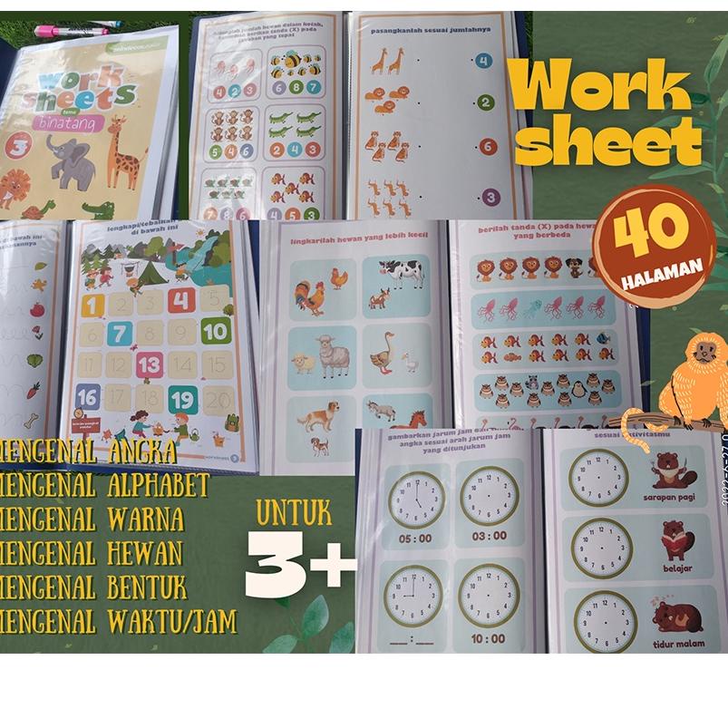 

Terbaru.. Worksheet Anak 3+ Wipe and Clean Activity Book Buku Aktivitas Pra PAUD 2 3 4 5 Tahun