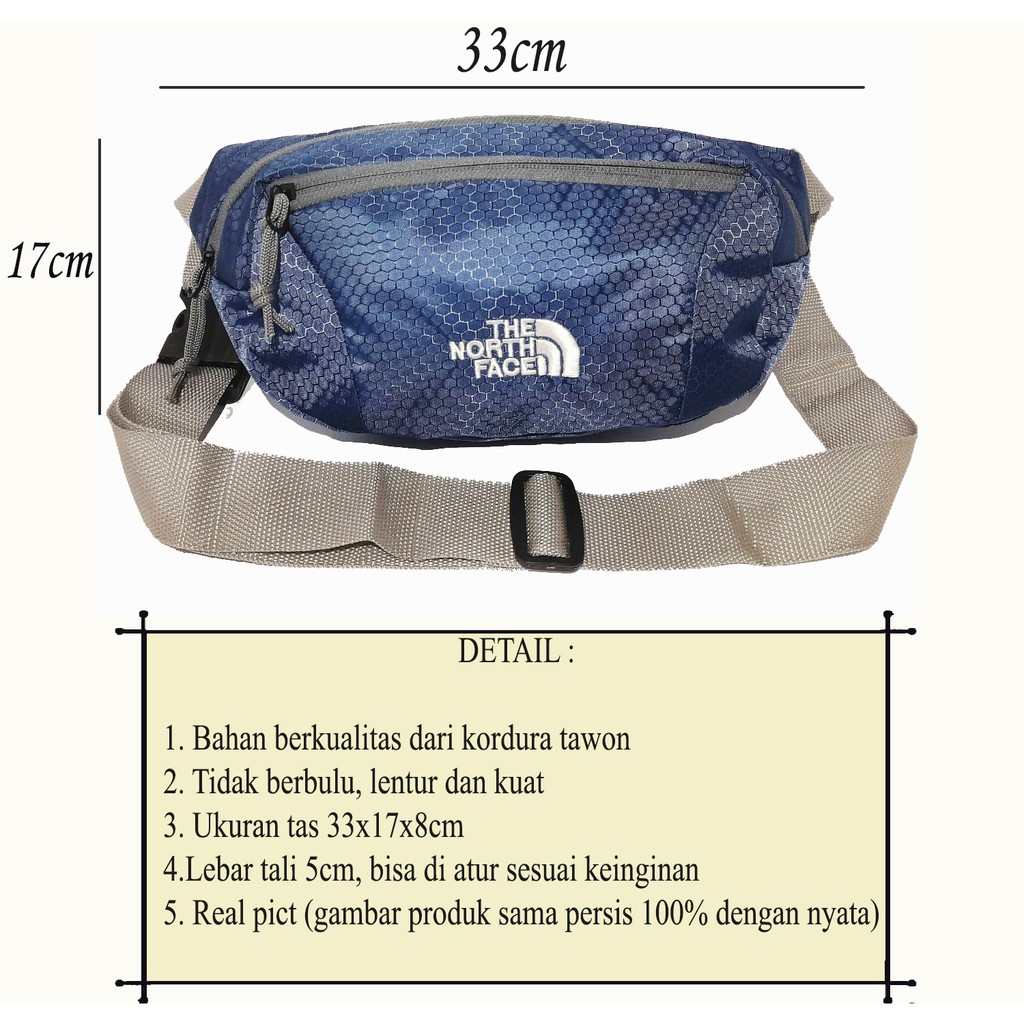 WaistBag TNF Pria Outdoor WaistBag Distro TNF Tas Selempang Slingbag Pria Distro